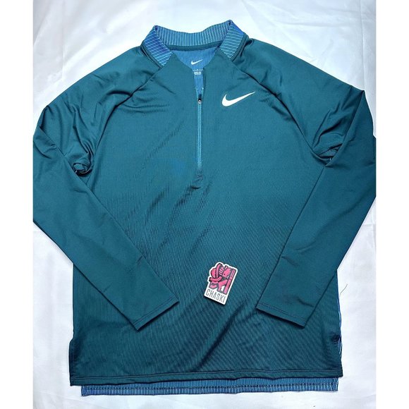 Nike Size Large 2022 Pro Elite Team Authentic 1/2 Zip Track Pullover CW2705-375 - Picture 1 of 8